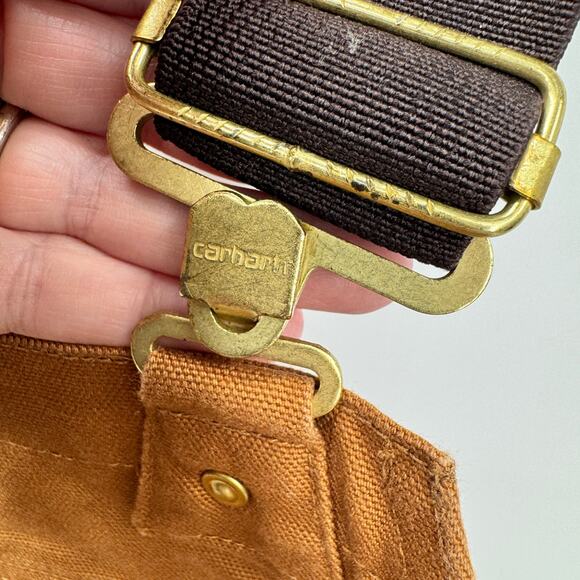 Carhartt Bib Overalls Mens 46x34 (48x33 ACTUAL) Relaxed Fit Duck Canvas Utility - Picture 6 of 12